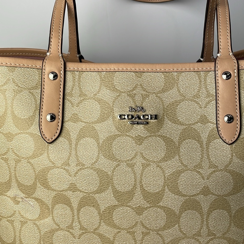 Coach City Tote Monogram Large Reversible Bag - Picture 2 of 11